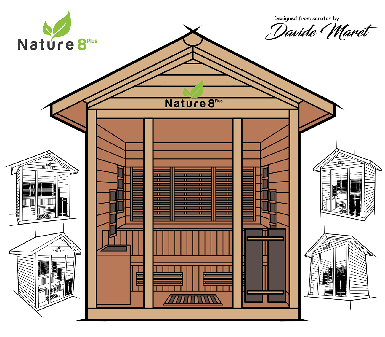 medical sauna nature8 design sketch from david maret